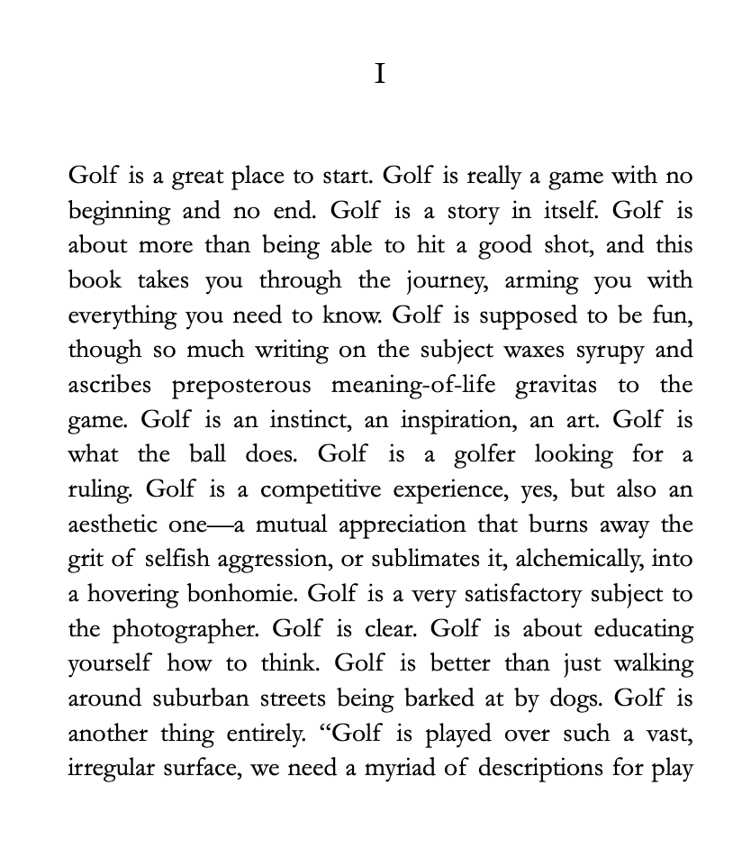 Golf Is. - A Collection of 5,000 Quotes Defining the Game - Chapter 1 excerpt